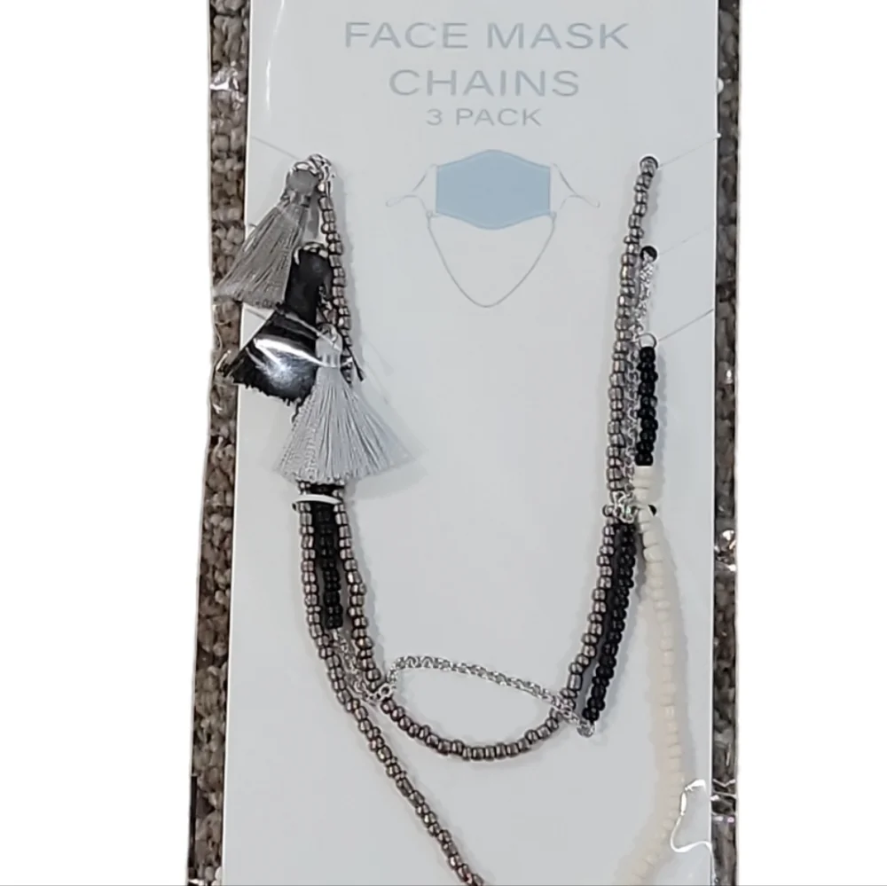 Face Mask chains. 3 to a pack New!